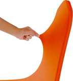 Spandex Chair Covers, 12PCS, Washable Protector for Living Room, Party, Banquet, Wedding, Hotel (Orange)