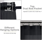 Cafe Curtains 36 Inch Length Tier 2 Pieces, Modern Soft Airy Sheer Kitchen - Image 4