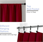 Simplebrand Ava Red Blackout Curtains - Image 4