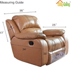 Easy-Going Reversible Couch Cover, Oversized Recliner, Cyan/Ivory | Machine - Image 5