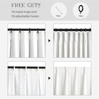 AUSSPVOCT Pinch Pleated 90 Inch Linen Curtains 100% Blackout - Image 7