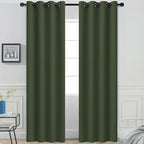 Yakamok Room Darkening Curtains 52x84 inch Length Greyish Green-Living Room | 2 by Yakamok
