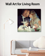 AbcCustomize Canvas Prints with Your Photos，Custom Canvas Wall Art for Bedroom, Living Room, Farmhouse Decor，Personalized Gifts Canvas Prints for Family，Friend，Lover，Pet
