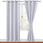 Blackout Curtains for Bedroom, 52 x 96 Inches Long, Window Curtains for Living by Hiasan