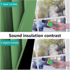 NICETOWN Full Shading Curtains for Windows, Forest Green, 70 inches W x 95 - Image 4