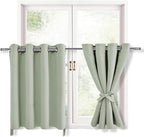 RV Blackout Curtains for Bedroom, 52 x 30 Inches Long Seafoam Green | Thermal by Hiasan