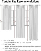 MIULEE Grayish Blue Pinch Pleated 100% Blackout Linen Curtains 40x84 Inches | - Image 9