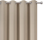 Khaki Blackout Curtains 66 x 63 Inch Length/Set of 2 Curtain Panels/Thermal - Image 6