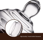 Diamond Star Clear Glass Apothecary Jar Decorative Candy Buffet Jars Elegant Glass Storage Containers (Height: 10" Body: 6")