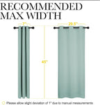 NICETOWN Aqua Blue Thermal Insulated Curtains Blackout Draperies, Window - Image 7
