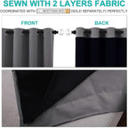 NICETOWN Total Shade Curtains and Draperies, Heavy-Duty Full Light Shading - Image 4