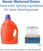 Dropps Odor & Stain Biobased Power Laundry Detergent Pods, Orange Blossom (140 Count) - HE Compatible Laundry Pods for Fresh Clothes - Laundry Soap Supplies & Recyclable Paperboard Packaging