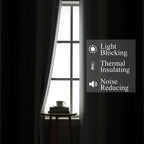 Brown and Greyish White Blackout Curtains 42Wx45L 2 Panels | Ombre Curtains - Image 3