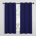 NICETOWN Navy Blue Blackout Curtains 48 inches Length by NICETOWN