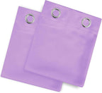 Blackout Curtains 66 x 54 Inch Long Lavender Curtains Set of 2 Panels Room - Image 9