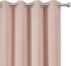 Blush Thermal Blackout Curtains/52 x 95 Inch/Set of 2 Panels Room Darkening - Image 6