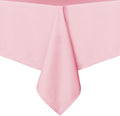 sancua Rectangle Tablecloth - 54 x 78 Inch - Stain and Wrinkle Resistant Washable Polyester Table Cloth, Decorative Fabric Table Cover for Dining Tables, Buffet Parties and Camping, Pink