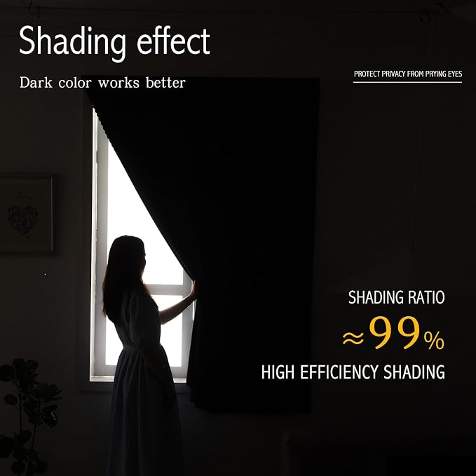 Self Adhesive Blackout Curtains- Stick on Curtains Shades Window Blinds Curtain - Image 4