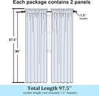 Simplebrand Hot Pink Sheer Curtains 96 Inches Long, Light Filtering Rod Pocket - Image 8