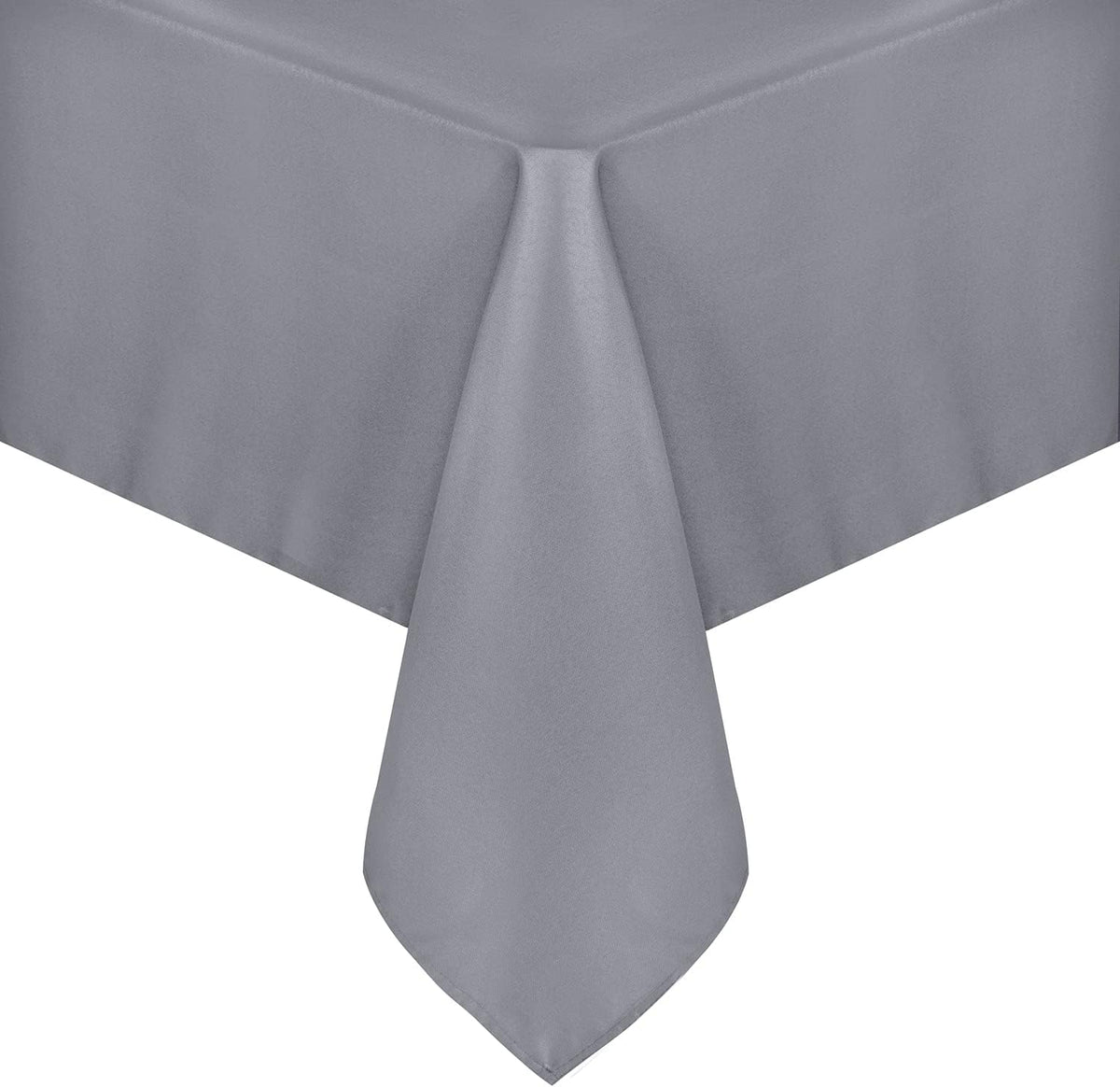 sancua Rectangle Tablecloth - 60 x 84 Inch - Stain and Wrinkle Resistant Washable Polyester Table Cloth, Decorative Fabric Table Cover for Dining Tables, Buffet Parties and Camping, Light Grey