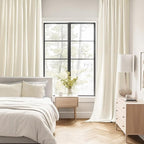 MIULEE Birch Back Tab Blackout Curtains 52x63 Inches Long 2 Panels Set | Rod - Image 2