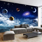 Custom Galaxy Wallpaper Universe Starry Sky 3D Photo Wallpaper Living Room Bedroom Tv Background Ceiling Wall Mural