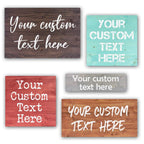 Custom Wood Signs Personalized | Farmhouse Decor | Personalized Signs | Personalized Rustic Wood Signs | Father's Day Gift | Custom Sign | Ready to Hang! (5.5x18 Inches)