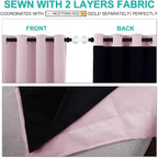 NICETOWN 100% Blackout Window Curtain Panels, Heat and Cold Blocking Drapes - Image 5