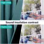 NICETOWN Complete 100% Blackout Curtain Set, Thermal Insulated & Energy - Image 2