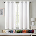 MIULEE Blackout Curtains for Bedroom 2 Panels 34 x 54 Inch Long Pure White | by MIULEE