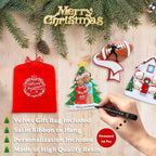 Personalized Family Ornament 2024, Bear Family of 5 Christmas Tree Ornament, Customized Teddy Bear Ornaments for Christmas Tree Decor, Unique Bear Gifts for Mom, Dad, Grandkids, Grandma, Grandpa