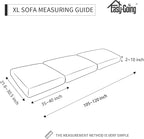 Easy-Going Stretch Individual Oversized Couch Cushion Cover Sofa Seat Furniture - Image 2