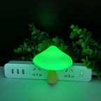 AUSAYE 5 Pack Sensor LED Night Lights Plug in Lamp Mushroom Light for Adults Kids NightLight Bedroom,Bathroom,Toilet,Hallway,Stairs,Kitchen,Basement Green
