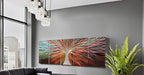 Yihui Arts Abstract Metal Wall Art - Tree Of Life Hand Crafted 5 Pieces Panels Large Big Unique 3D Aluminum Modern Contemporary Home Accent