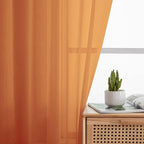 Cafe Curtains 36 Inch Length Tier 2 Pieces, Modern Soft Airy Sheer Kitchen - Image 7