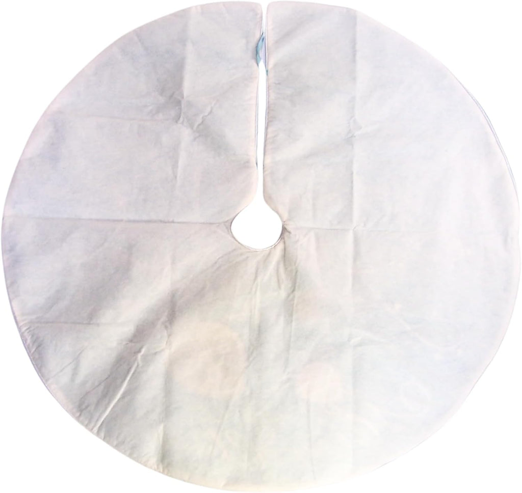 Merry Christmas Sequin Turtle Tree Skirt, 42 Inches, Turquoise and White