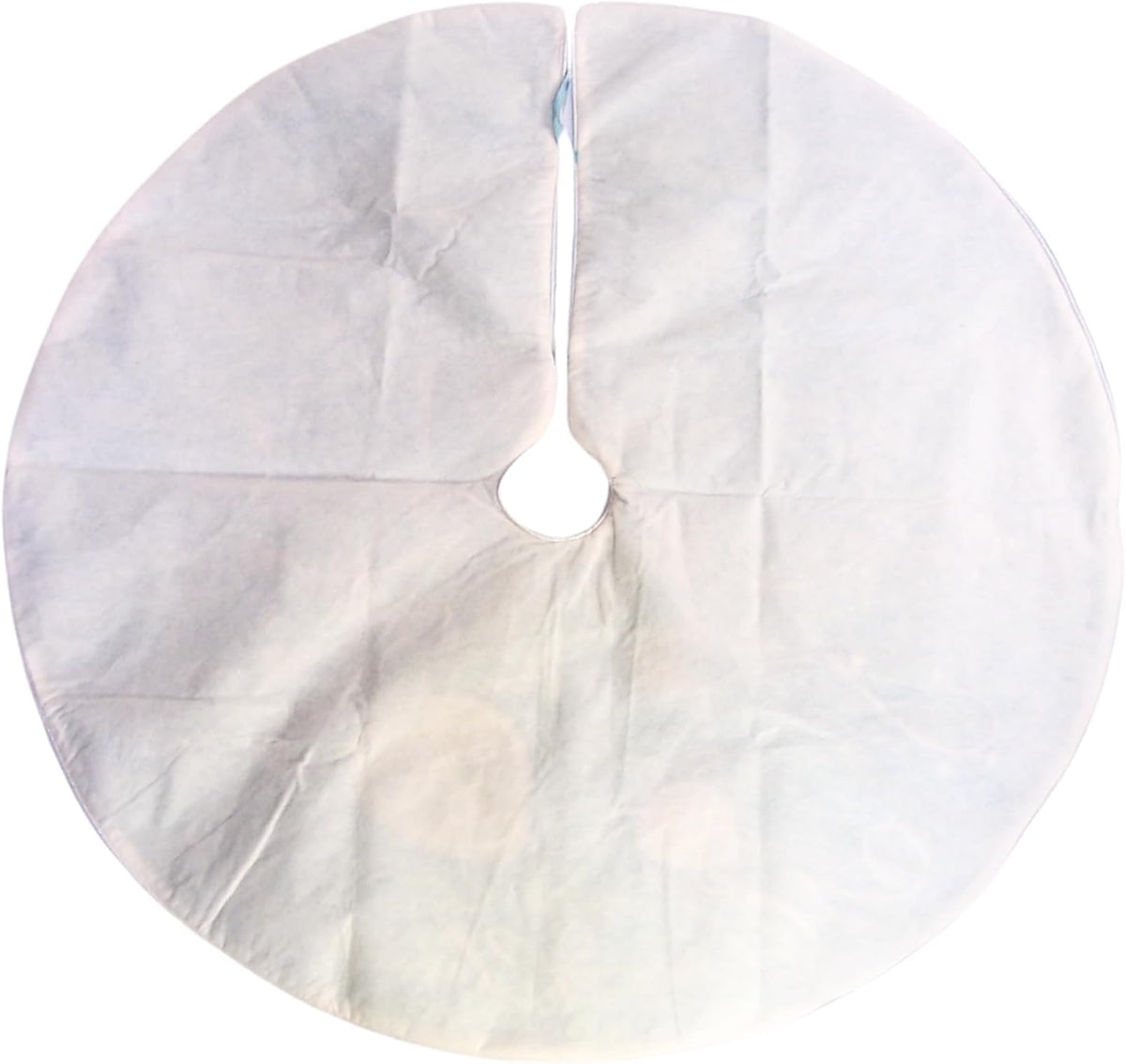Merry Christmas Sequin Turtle Tree Skirt, 42 Inches, Turquoise and White