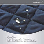 Easy-Going Reversible Couch Cover, Small Chair, Dark Blue/Light Blue | Machine - Image 4