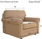 Easy-Going Reversible Couch Cover, Small Chair, Chocolate/Beige | Machine - Image 7
