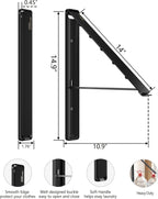 Dr.DJ Clothes Drying Rack, Wall-Mounted Retractable & Foldable Clothes Hanger for Laundry Room Organization and Storage, Metal Clothes Hanger Rack for Dorm, Closet, Balcony(1 Pack, Black)