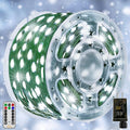 Ollny Christmas Lights, 198 FT 600 LED Outdoor Waterproof Plug in Christmas Tree Lights with 8 Modes Remote Timer, String Lights for House Yard Outside Indoor Xmas Decorations White