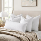 MIULEE 28x28 Euro Pillow Inserts, Double-Layer Down-Proof Cotton Cover - Image 3