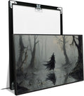JFHCQJPK Vintage rustic swamp witch poster dark moody wall art gothic horror season halloween print for home decor retro dark moody painting8x12in Metal blackFramed