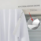 Blackout Curtains with Self Adhesive Tape No Rod No Drill Easy Install Window - Image 7