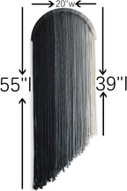 Macrame Wall Hanging Dip Dyed Macrame Decor for Living Room Bedroom Boho Decor 20"