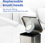 Disposable Toilet Brush&Holder with 18pcs Refills Pads, Toilet Cleaning Kit System,Toilet Bowl Cleaner Wand Holder and Set (1 Wand+1 Caddy+18 Refills)