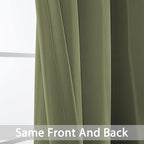 Yakamok Sage Room Darkening Window Curtains 52x36 Inch - Image 3
