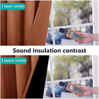 NICETOWN Burnt Orange 100% Blackout Curtains 45 inches Long, 2 Thick Layers - Image 4