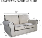PureFit Stretch Loveseat Covers Fleece Couch Covers - Image 6