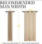 NICETOWN Room Darkening Draperies Window Curtain Panels, Thermal Insulated - Image 7